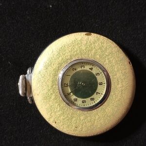 VINTAGE Antique Ingraham Half Hunter Dollar 1940s Pocket Watch - Works
